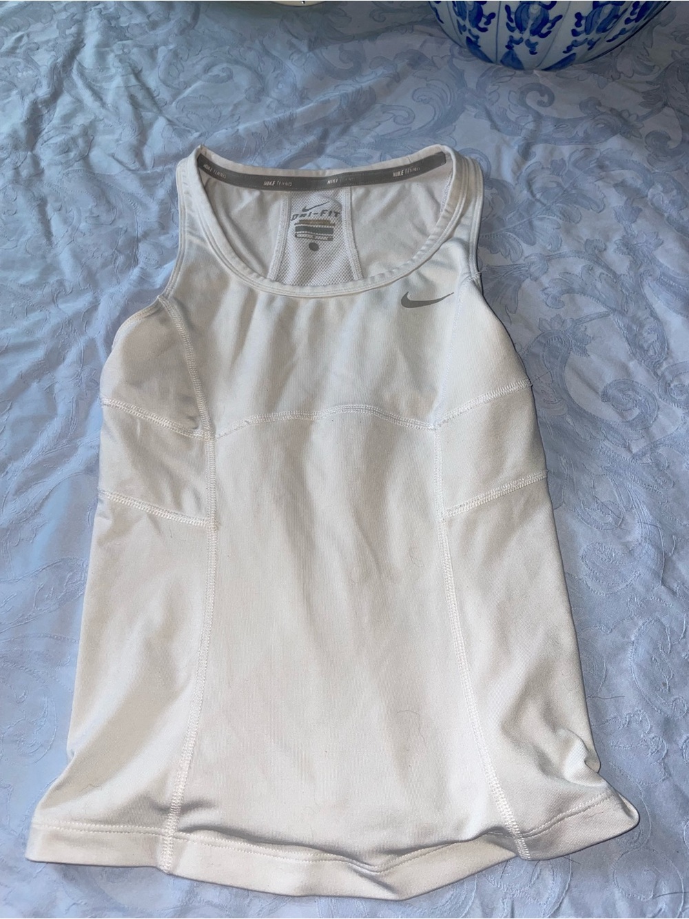 Nike Tennis / Running Women’s White Dri-FIT Athletic Tank